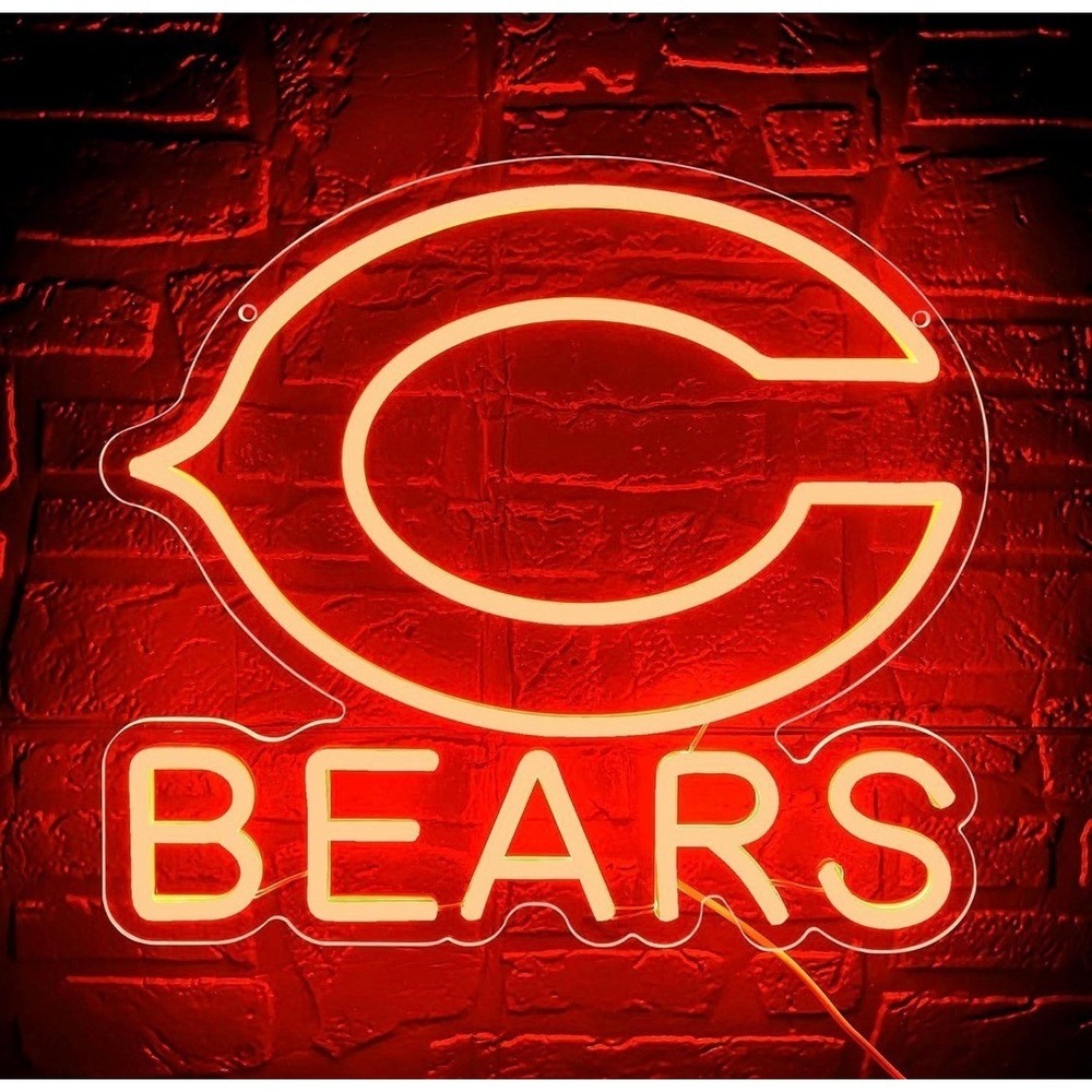Chicago Bears LED Neon Sign For Bar, Porch, Garage, Mancave 14 Inch
